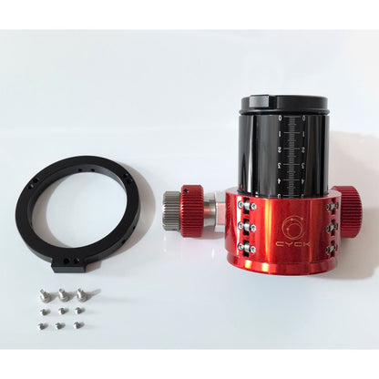 TeSeek 16-Bearing 55.7mm Travel Telescope Focuser with Round Adapter for Sky-Watcher 130PDS/250F4