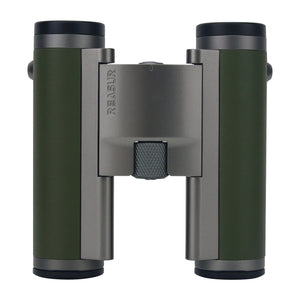 REASUR Green 10X25 Folding Binocular Telescope HD APO Pre-focus Flat-fielding Binocular for Bird Watching