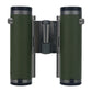 REASUR Green 10X25 Folding Binocular Telescope HD APO Pre-focus Flat-fielding Binocular for Bird Watching