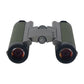 REASUR Green 10X25 Folding Binocular Telescope HD APO Pre-focus Flat-fielding Binocular for Bird Watching