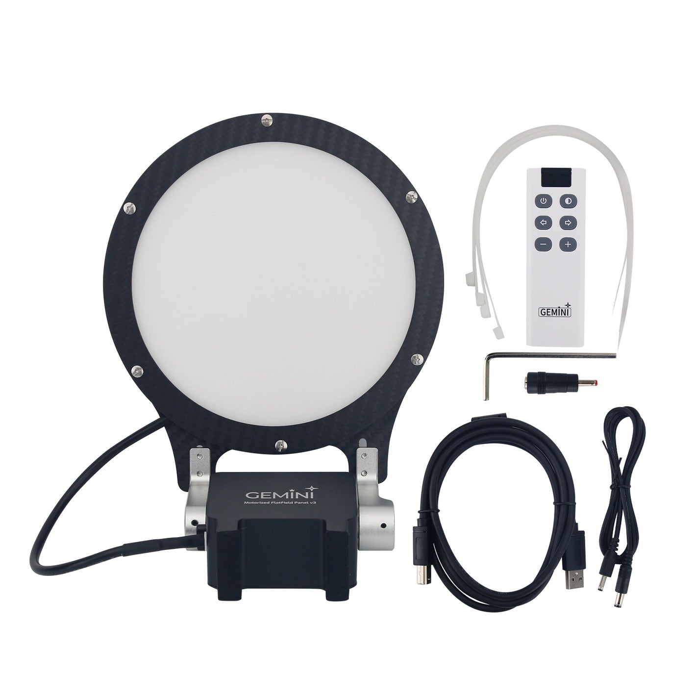 TeSeek Gemini 130mm Aperture Second Generation Astronomical Electric Flat Panel ASCOM Driving Carbon Fiber Electric Lens Cover