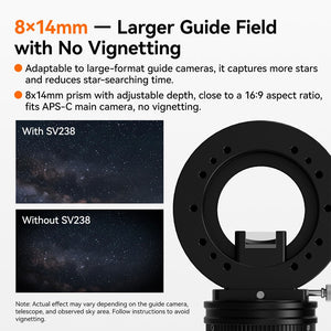 SVBONY SV238 Astronomy Off-Axis Guider Dual Helical Focuser OAG Support M54/M48/M42 Interfaces