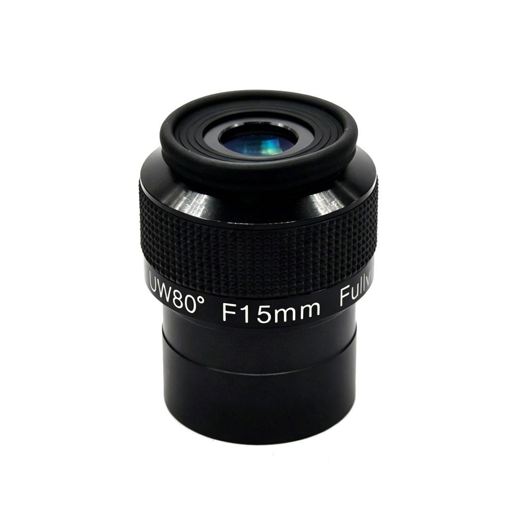 TeSeek Skyoptikst 2-Inch 15MM 80-Degree Ultra Wide Angle Eyepiece FMC for Astronomical Telescope