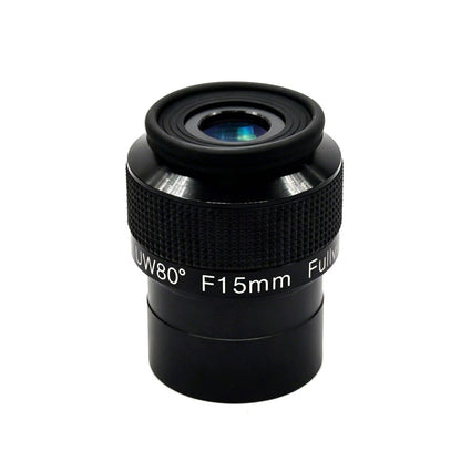 TeSeek Skyoptikst 2-Inch 15MM 80-Degree Ultra Wide Angle Eyepiece FMC for Astronomical Telescope