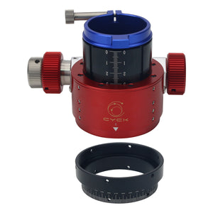 TeSeek CYCK V5 16-Bearing 2-Inch Dual Speed Rack-and-Pinion Focuser for Acuter Solar Prominence Telescope