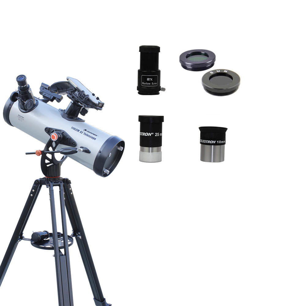 CELESTRON LCM114-AZ Professional Astronomical Telescope 114mm Aperture GoTo Mount Reflector with Tripod