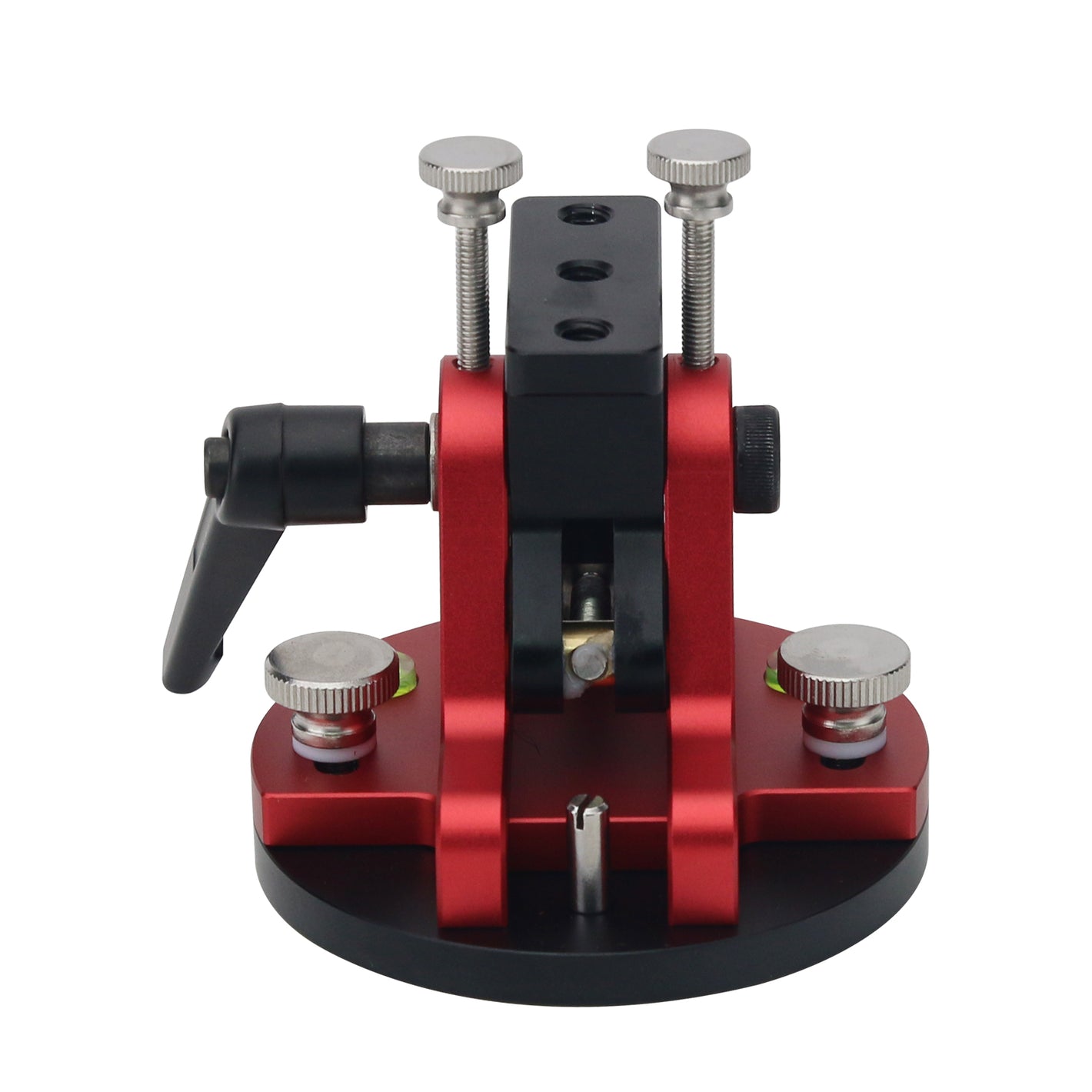 TeSeek Red Equatorial Latitude Adjusting Base Mount for Universal Equatorial Mount Latitude Fine Adjustment