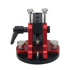 TeSeek Red Equatorial Latitude Adjusting Base Mount for Universal Equatorial Mount Latitude Fine Adjustment