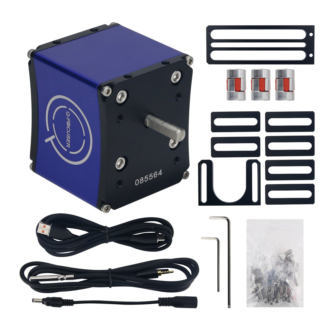 Teseek Fine Adjustment Version QFOCUSER Electric Telescope Focuser Non-Reduction Motor Support for Windows (ASCOM Driven)/Linux