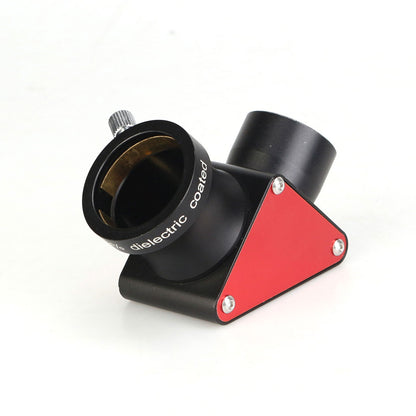 TeSeek 1.25" 90-Degree Zenith Mirror (Red) 99% Dielectric Coated for Refractor and Astronomical Telescope
