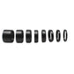 TeSeek 8PCS 3/5/7/10/12/15/20/30MM Focal Length Extension Ring Kit M48x0.75mm Astronomical Telescope Accessory