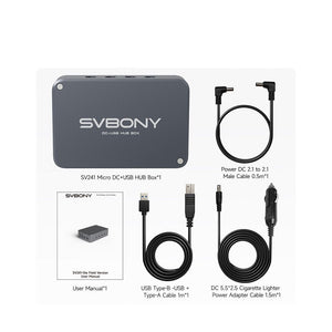 SVBONY SV241 Portable Multifunctional Astronomy Power Management Box USB3.0 Power Supply DC+USB Hub Box