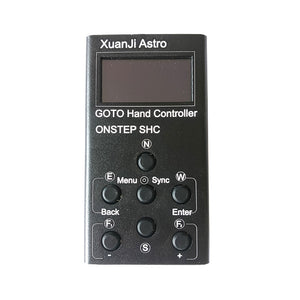 TeSeek Metal Equatorial Mount Intelligent Controller Low Delay GOTO Hand Controller with 1.3-inch OLED Screen for Onstep SHC