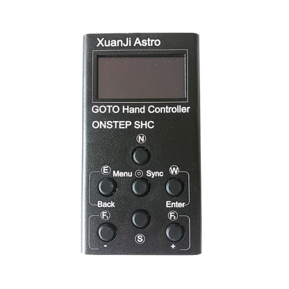 TeSeek Metal Equatorial Mount Intelligent Controller Low Delay GOTO Hand Controller with 1.3-inch OLED Screen for Onstep SHC