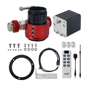 TeSeek EAF Automatic Star Focuser Pro + Dedicated Handle + Temperature Controller + 55.7mm Focuser with Round Adapter Ring for Astronomy