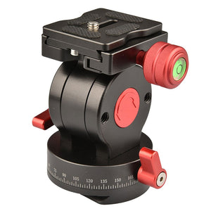 TeSeek Mini Compact Hydraulic Panoramic Gimbal 360-degree Rotation Camera Gimbal 2D Pan and Tilt