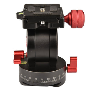 TeSeek Mini Compact Hydraulic Panoramic Gimbal 360-degree Rotation Camera Gimbal 2D Pan and Tilt