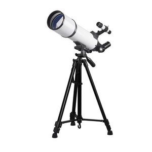 TeSeek 70500 Astronomical Telescope 70mm Aperture Finderscope 20X-375X Magnification with 1.4-Meter Tripod