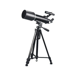 TeSeek 40070 Astronomical Telescope 70mm Aperture 16X-40X Magnification Finderscope with 1.5X/3X Barlow Lens
