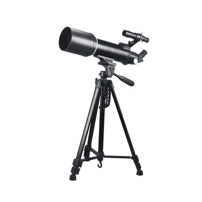 TeSeek 40070 Astronomical Telescope 70mm Aperture 16X-40X Magnification Finderscope with 1.5X/3X Barlow Lens
