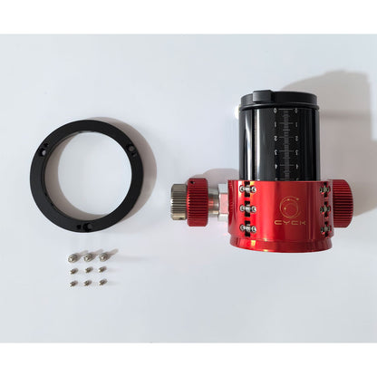 TeSeek 16-Bearing 55.7mm Travel Telescope Focuser with Round Adapter for Sky-Watcher 130PDS/250F4