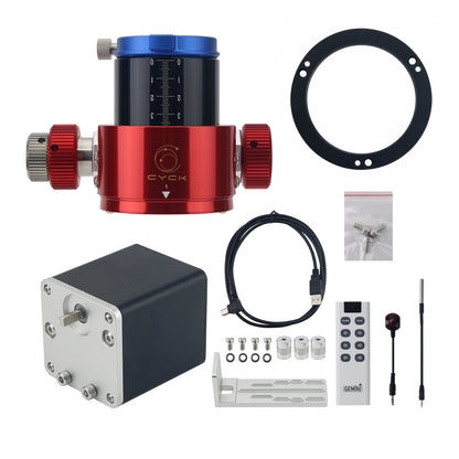 TeSeek 16-Bearing 55.7mm Travel Telescope Focuser with Adapter + EAF Automatic Star Focuser Pro Kit