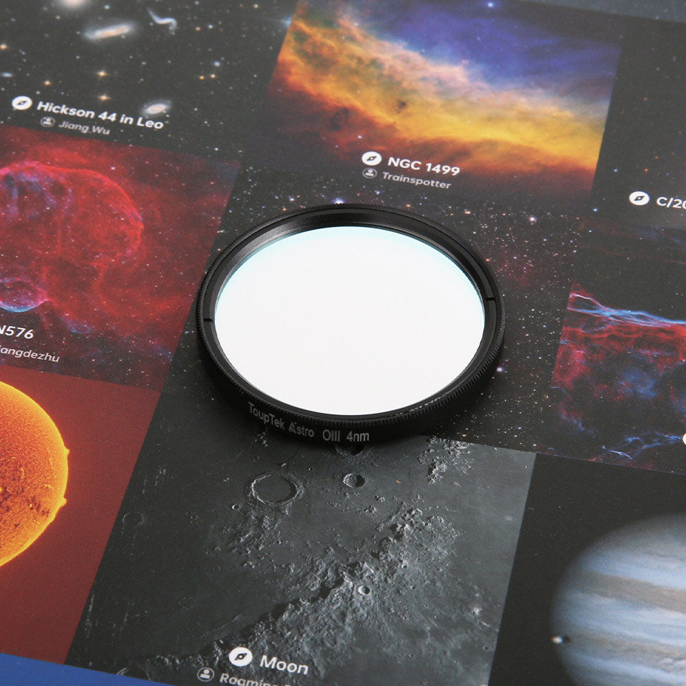 ToupTek OIII 2-inch 4NM FWHM Narrowband Filter Astronomical Filter for