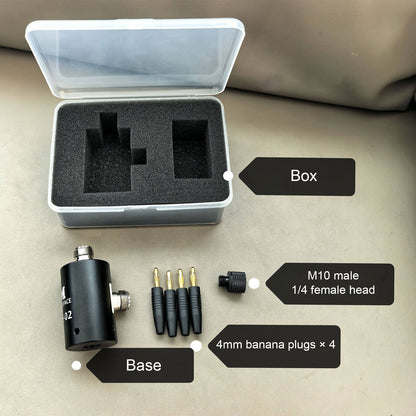 ME02 Round Type Antenna Adapter Base M10 with M10 to 1/4 Female Adapter Support Tripod Mounting
