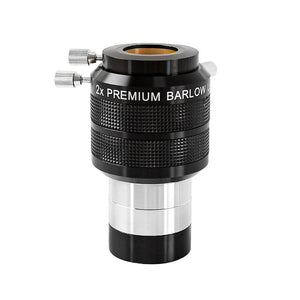 XY-250409 2-Inch 2X Apochromatism Premium Barlow Lens with 2-Inch to 1.25-Inch Adapter for Astronomical Telescopes