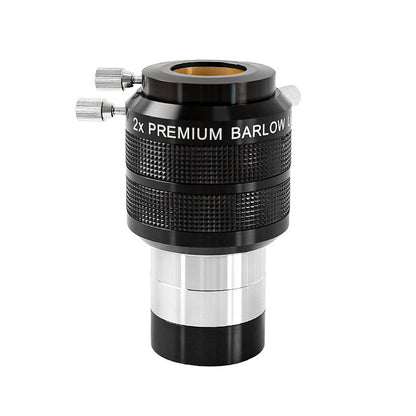 XY-250409 2-Inch 2X Apochromatism Premium Barlow Lens with 2-Inch to 1.25-Inch Adapter for Astronomical Telescopes
