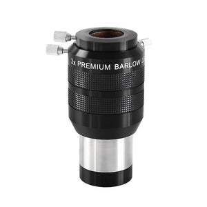 XY-230711 2-Inch 3X Apochromatism Premium Barlow Lens with 2-Inch to 1.25-Inch Adapter for Astronomical Telescopes