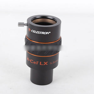 Celestron X-Cel LX 3X Barlow Lens with Anti-slip Rubber Ring Design for 1.25-inch Wide-angle Eyepiece