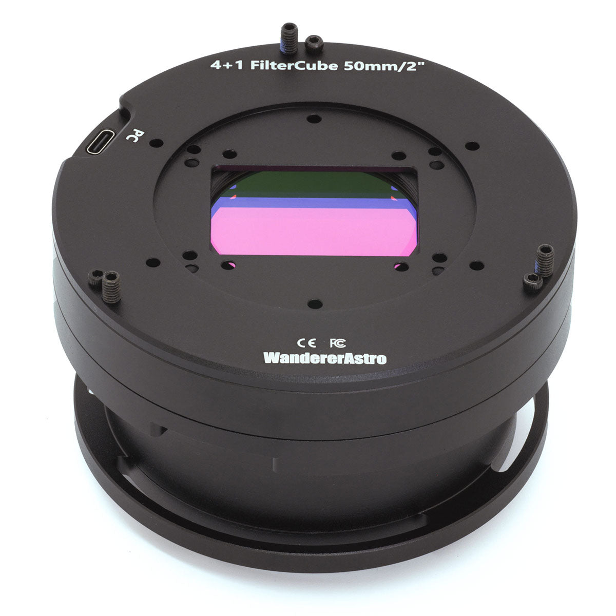 Wanderer FilterCube 2-Inch/50MM 5-Position Motorized Filter Wheel Zero-Obstruction for RASA11/14