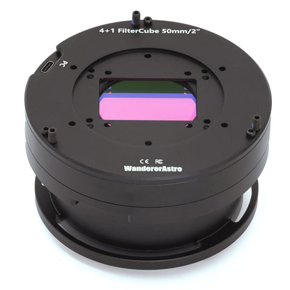 Wanderer FilterCube 2-Inch/50MM 5-Position Motorized Filter Wheel Zero-Obstruction for RASA11/14