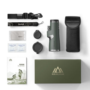 REASUR 12X50 Portable Monocular ED Micro Flat Field Telescope for Outdoor Camping/Hiking/Bee Finding