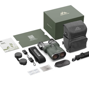 15X42 Pre-focus Flat-fielding Stabilizer Binocular Telescope FOV4.3 IP67 Waterproof for Bird Watching/Bee Finding