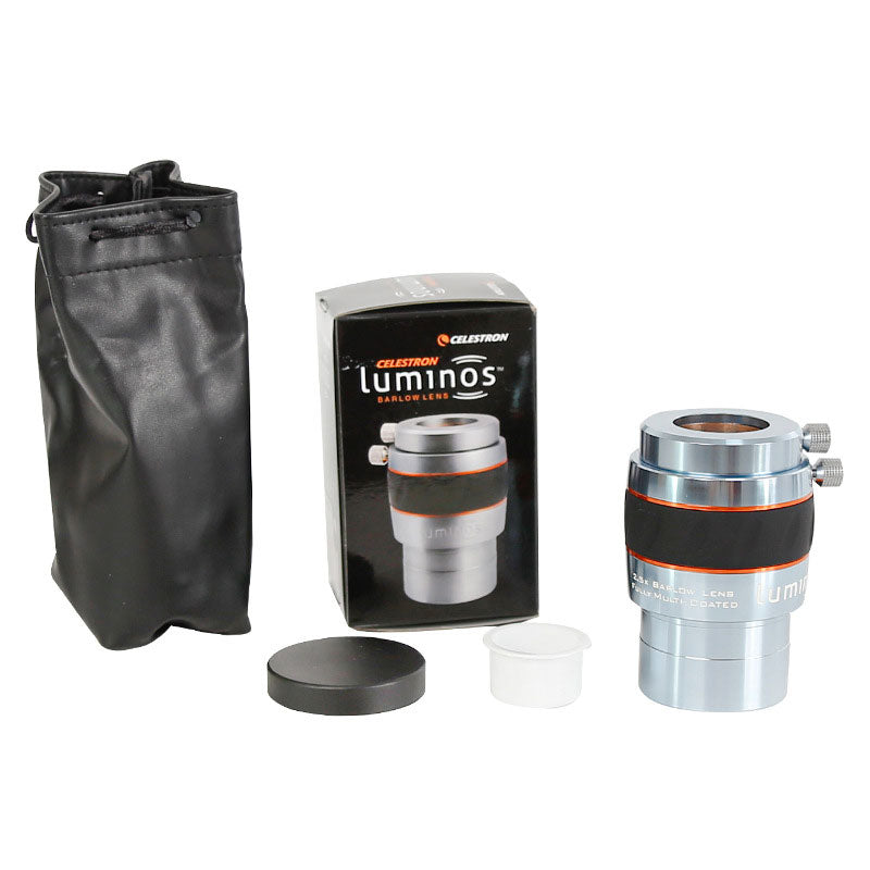 Celestron Luminous 2.5X Barlow Lens 28MM Fully Multi-coated Astronomical Magnifier with 2-Inch Thread