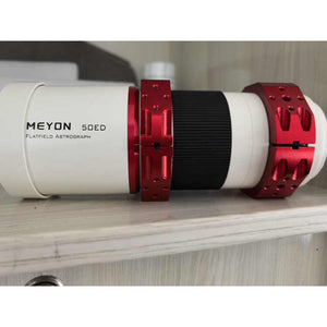 CNC Multiple Hole Position Mirror Tube Clamp Double Tube Ring for MEYON 50ED Flat-field Astrograph