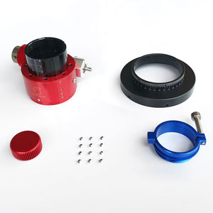 CYCK V5 16-Bearing 2-Inch Dual Speed Rack-and-Pinion Focuser with M117X1 Adapter for GSO RC10/12/14/16