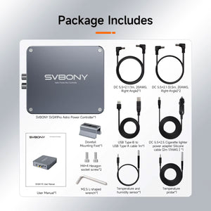 SVBONY SV241 Pro Astronomical Power Controller USB3.0 DC Type-C Telescope Power Management Box