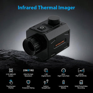 GTGUARD ClearView B210AL Thermal Imager Built-in 600m Rangefinder 8X Digital Zoom Thermal Monocular IP65 Waterproof