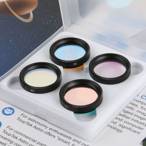 ToupTek 1.25-Inch LRGB Filter Set Quartz Glass Astronomical RGB Three-Channel Filter for Monochrome Astronomy Cameras