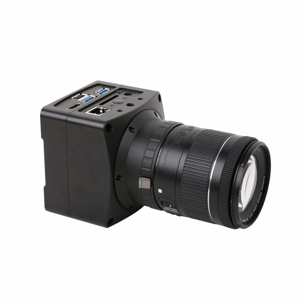 ToupTek X8FCAM4K22MPA_EFL 22MP 4K Autofocus Camera, Canon EF Mount with Electronic Lens Control, Multi-Interface HDMI USB LAN