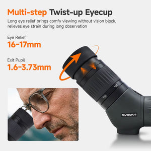 SVBONY SA401 PRO Spotting Scope 15-35X 56MM ED APO Monocular Telescope IPX7 Waterproof for Outdoor Bird Watching