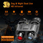TeSeek NV8000 3D Night Vision Goggles 4K Video 8X Digital Zoom 850nm Infrared Dual Screen Head Mounted