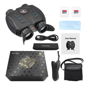 TeSeek VRNV331 3D VR Night Vision Goggles 700M IR 6X Digital Zoom Video Recording 2x32GB Cards