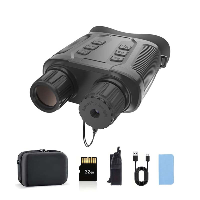 TeSeek NV3280 4K Full-Color Night Vision Binoculars 10X Optical Zoom 8X Digital Zoom 850nm IR 4000mAh