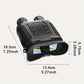 TeSeek NV3280 4K Full-Color Night Vision Binoculars 10X Optical Zoom 8X Digital Zoom 850nm IR 4000mAh