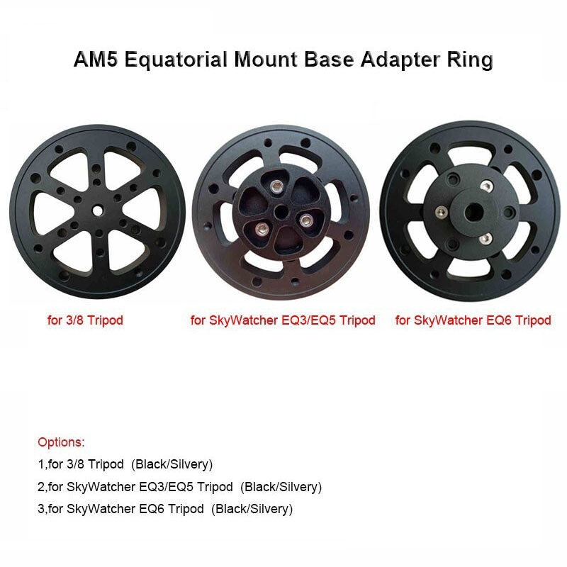 TeSeek AM5 Equatorial Mount Base Adapter Ring High Quality Astronomical Accessory Support for SkyWatcher Tripod