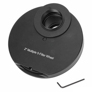 1.25" / 2"  Multiple 5-Filter/9-Filter Wheel Manual Filter Wheel for CCD Monochrome Cooled Cameras & Telescopes